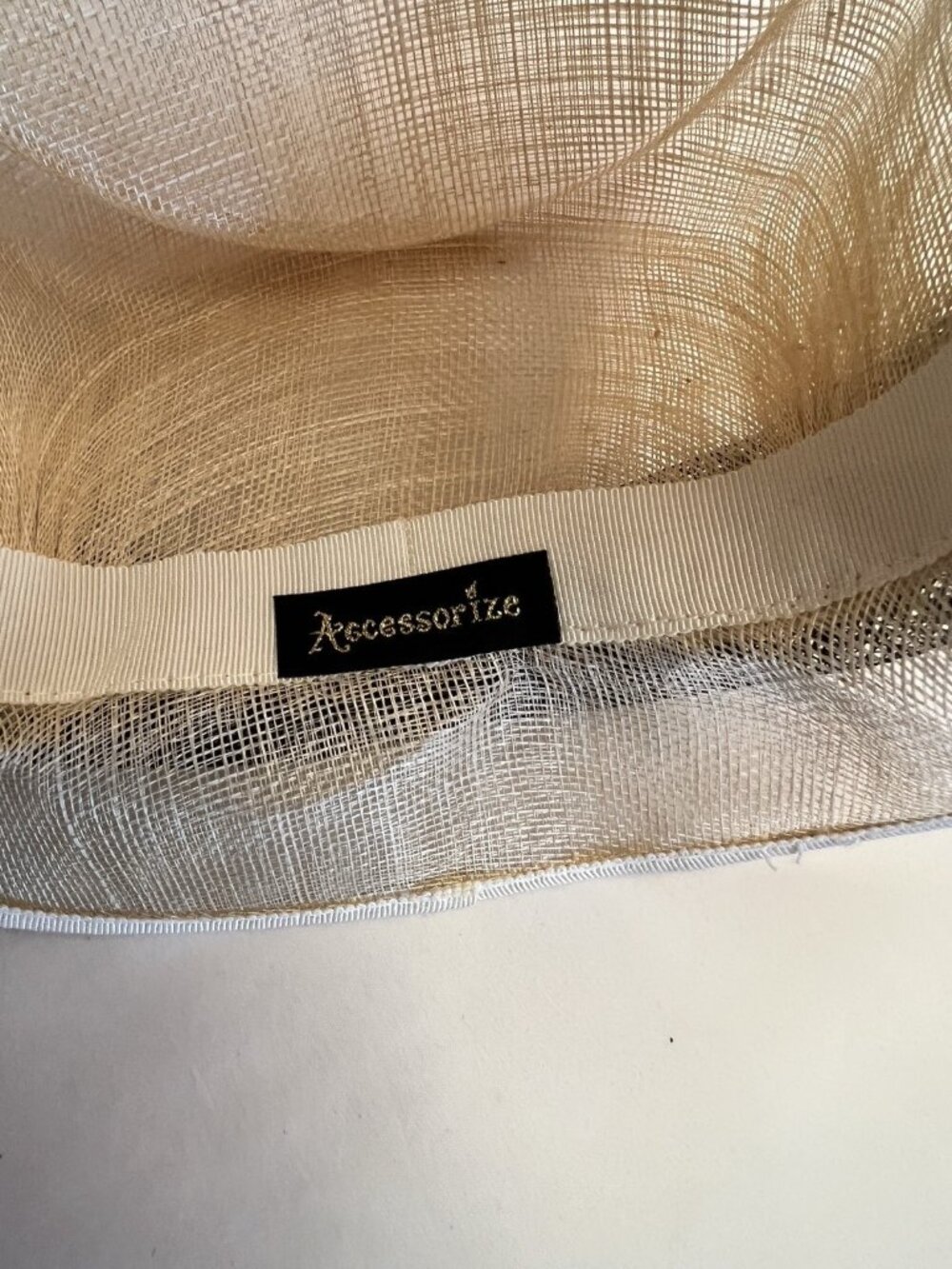 Fashion Derby Hat Cream Black Feather Bow Wedding Cocktail Party Accessorize - Picture 15 of 15